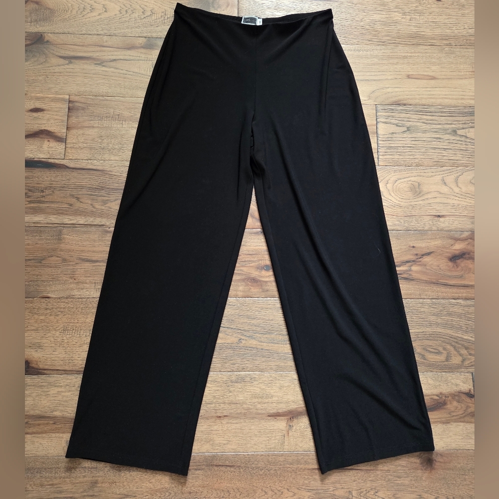 Sympli Straight Leg Flowy Stretchy Black Pull On Pants